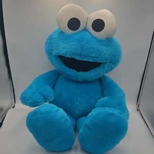 Vintage Tyco Jumbo 28" Blue Cookie Monster Plush 1996 Jim Henson Sesame Street
